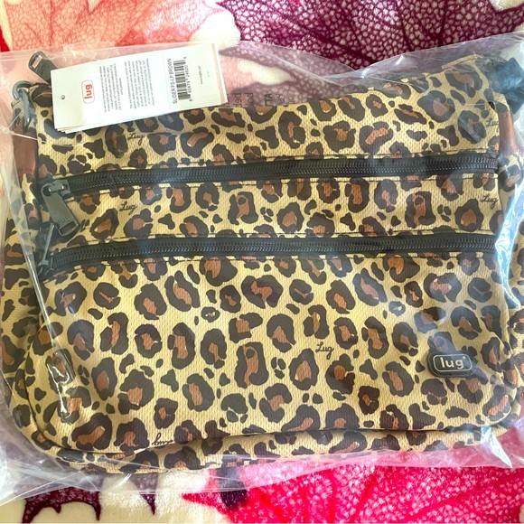 lug Handbags - NWT Lug Slider FS Crossbody in Leopard Brown